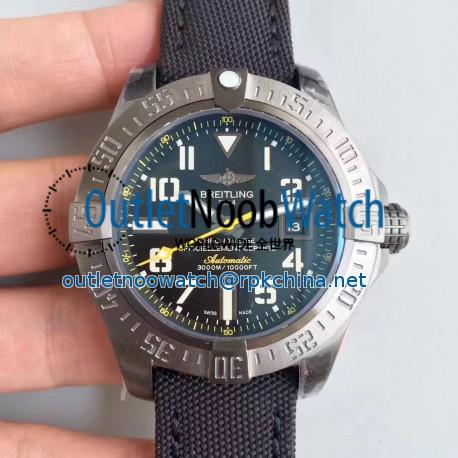 Replica Breitling Avenger II Seawolf A1733110/BC30/435X/A20BASA.1 GF Stainless Steel Black Dial Swiss 2836-2