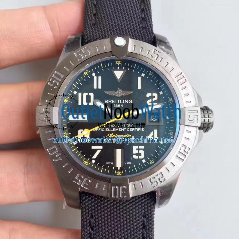 Replica Breitling Avenger II Seawolf A1733110/BC30/435X/A20BASA.1 GF Stainless Steel Black Dial Swiss 2836-2