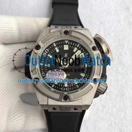 Replica Hublot Big Bang King Power Musee Oceanographique Monaco 731.NX.1190.RX HBB V6 Titanium Black Dial Swiss 7750