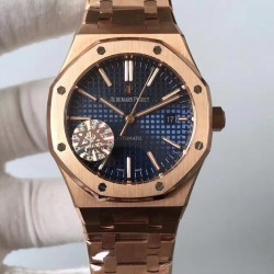 Replica Audemars Piguet Royal Oak 15400 ZX Rose Gold Blue Dial Swiss 3120