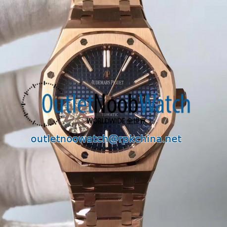 Replica Audemars Piguet Royal Oak 15400 ZX Rose Gold Blue Dial Swiss 3120