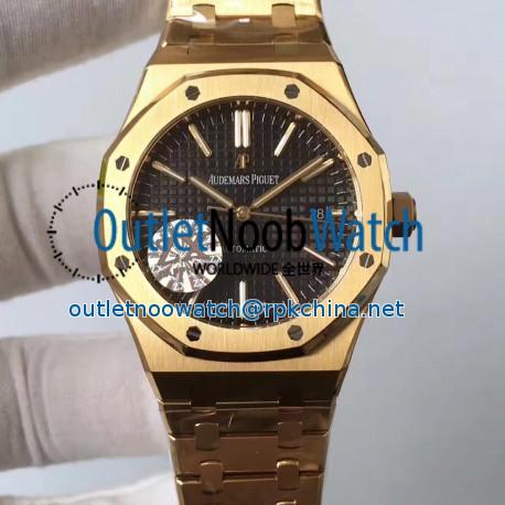 Replica Audemars Piguet Royal Oak 15400 ZX Yellow Gold Black Dial Swiss 3120