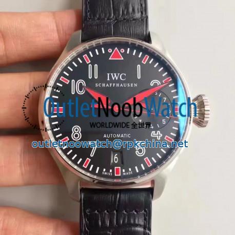 Replica IWC Big Pilot Muhammad Ali 500433 2017 ZF Stainless Steel Black & Red Dial Swiss 51111