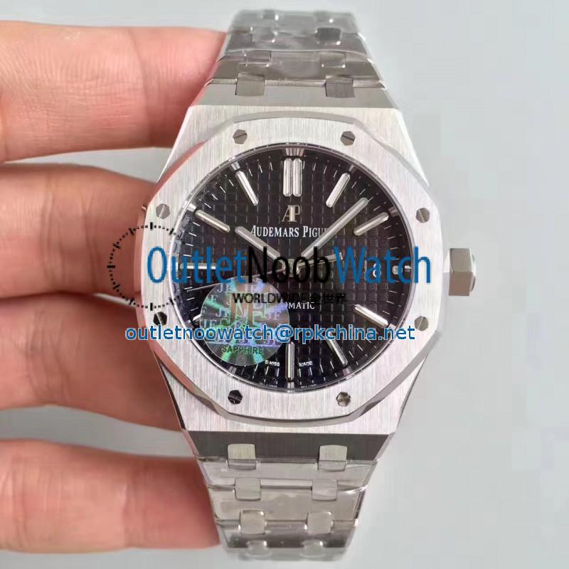 Replica Audemars Piguet Royal Oak 15450 JF Stainless Steel Black Dial Swiss 3120