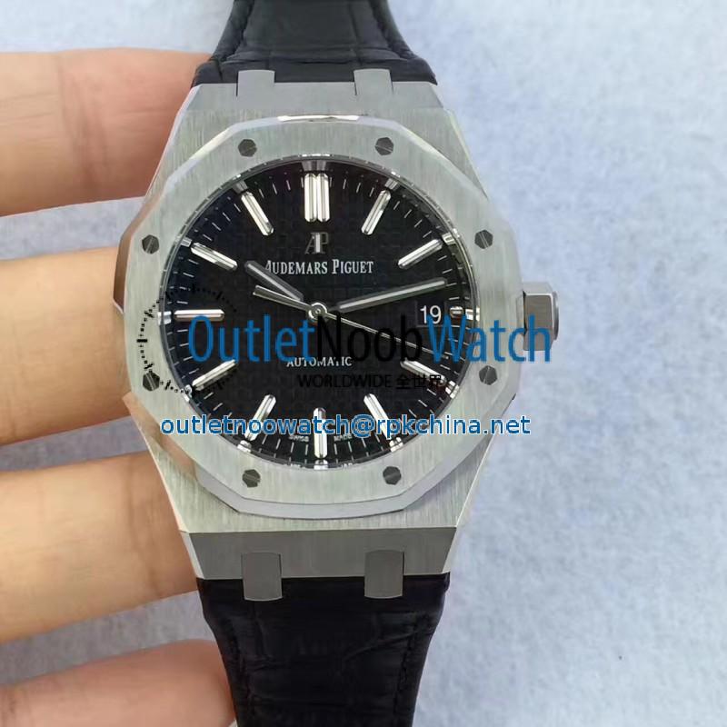 Replica Audemars Piguet Royal Oak 15450 JF Stainless Steel Black Dial Swiss 3120