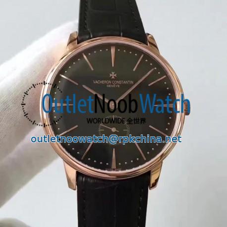 Replica Vacheron Constantin Patrimony 1110U/000R-B085 N Rose Gold Black Dial Swiss 4400AS