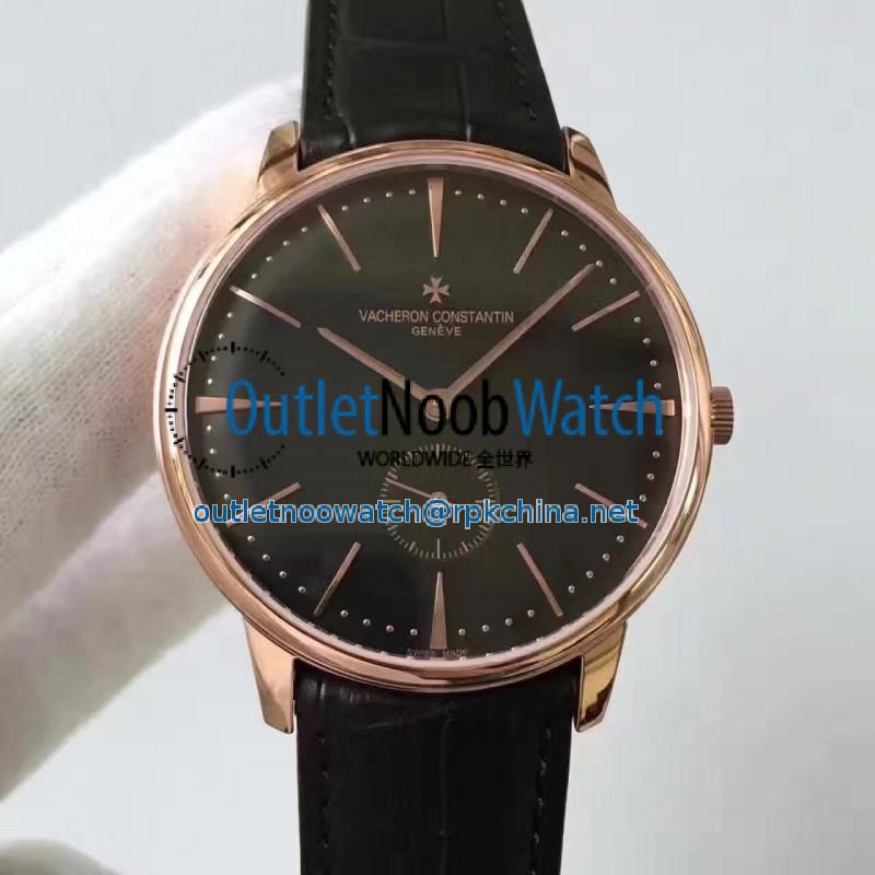 Replica Vacheron Constantin Patrimony 1110U/000R-B085 N Rose Gold Black Dial Swiss 4400AS