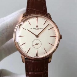 Replica Vacheron Constantin Patrimony 1110U/000R-B085 N Rose Gold White Dial Swiss 4400AS