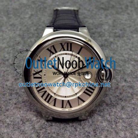 Replica Cartier Ballon Bleu 36MM Stainless Steel Silver Dial Swiss 2836-2