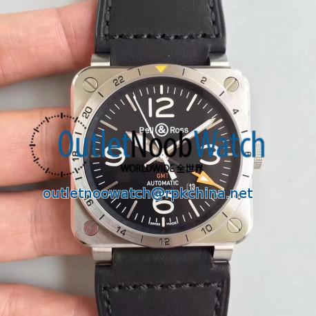 Replica Bell & Ross BR 03-93 GMT ZF Stainless Steel Black Dial M9015