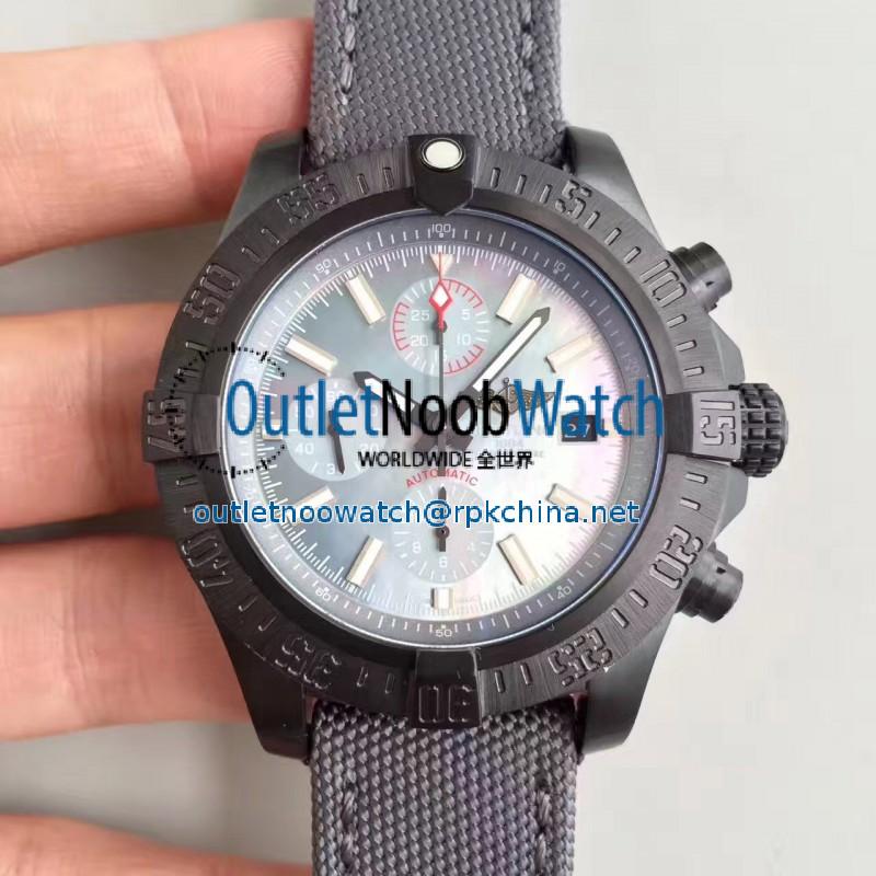 Replica Breitling Avenger II USA Military Limited Edition M13371BU N PVD Mother Of Pearl Dial Swiss 7750