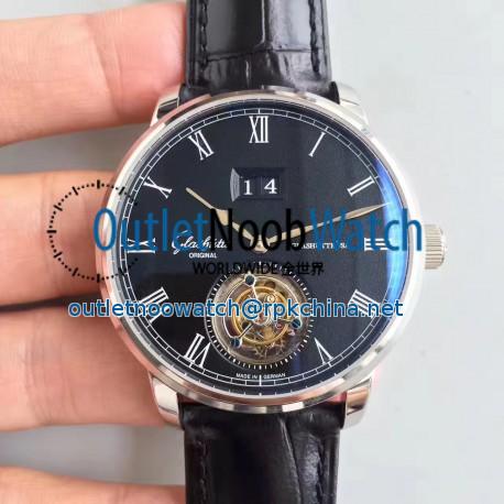 Replica Glashutte Original Senator Excellence Tourbillon 1-94-03-04-04-04 N Stainless Steel Black Dial Swiss 94-03