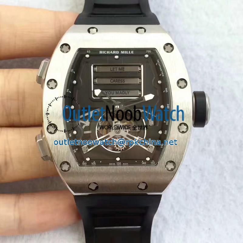 Replica Richard Mille RM69 Erotic Tourbillon KV Titanium Black Dial Swiss Caliber RM69