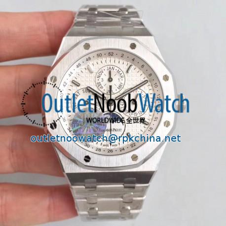 Replica Audemars Piguet Royal Oak Perpetual Calendar 41MM 26574ST.OO.1220ST.01 JF Stainless Steel Silver Dial Swiss 5134