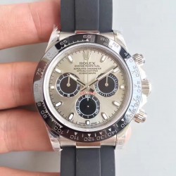 Replica Rolex Daytona Cosmograph 116519LN JH Stainless Steel Silver Dial Swiss 4130 Run 6@SEC