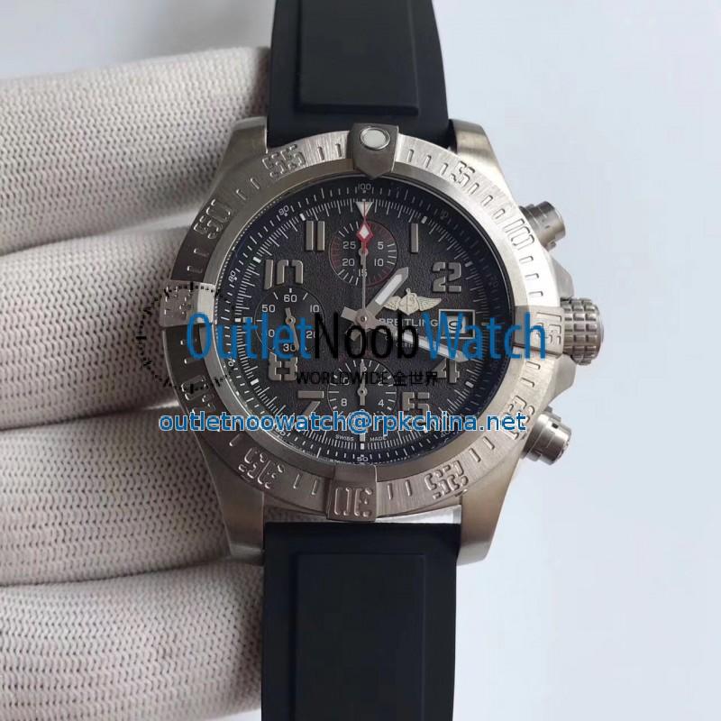 Replica Breitling Super Avenger II A1337111/BC28/155S N Stainless Steel Black Dial Swiss 7750