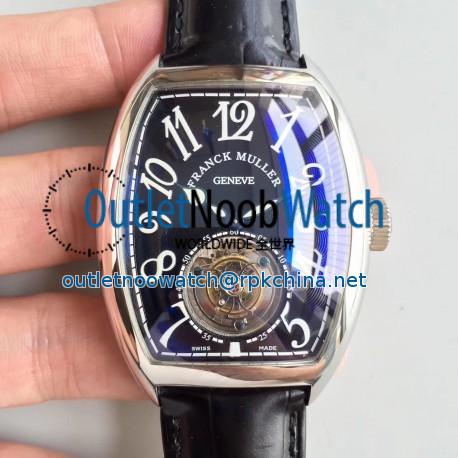 Replica Franck Muller Cintree Curvex Imperial Tourbillon 8880 T LH Stainless Steel Black Dial Swiss Tourbillon