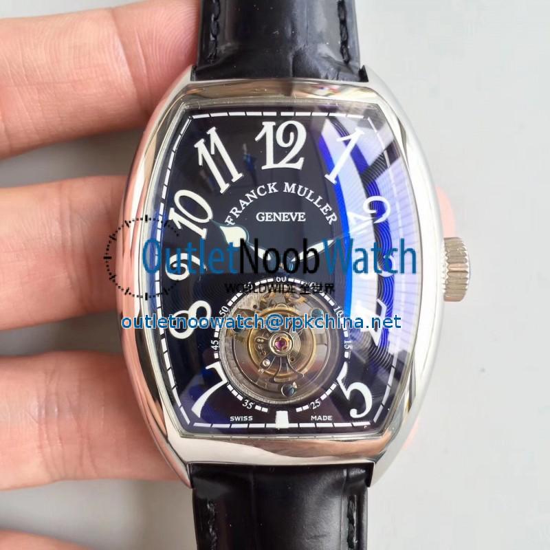 Replica Franck Muller Cintree Curvex Imperial Tourbillon 8880 T LH Stainless Steel Black Dial Swiss Tourbillon