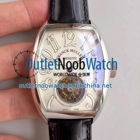 Replica Franck Muller Cintree Curvex Imperial Tourbillon 8880 T LH Stainless Steel White Dial Swiss Tourbillon