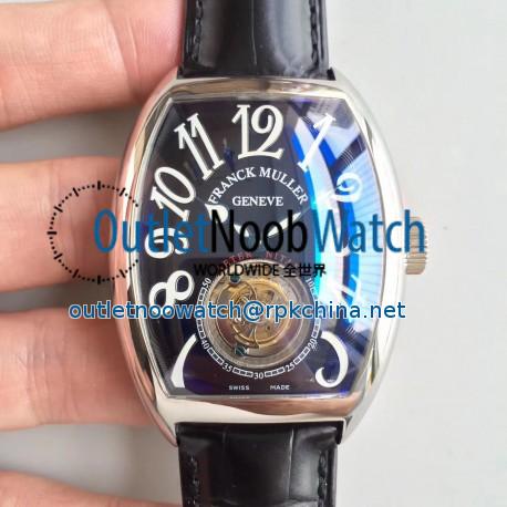 Replica Franck Muller Cintree Curvex Imperial Tourbillon 8880 T LH Stainless Steel Black Dial Swiss Tourbillon