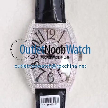 Replica Franck Muller 7880 SC DT ZX Stainless Steel & Diamonds Diamond Dial Swiss 2824-2