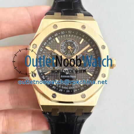 Replica Audemars Piguet Royal Oak Perpetual Calendar 41MM 26574BA.OO.1220BA.01 BF Yellow Gold Black Dial Swiss 5134