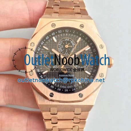 Replica Audemars Piguet Royal Oak Perpetual Calendar 41MM 26574OR.OO.1220OR.01 BF Rose Gold Black Dial Swiss 5134