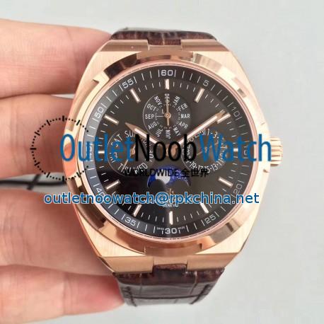 Replica Vacheron Constantin Overseas Ultra Thin Perpetual Calendar 4300V/120G-B102 BF Rose Gold Black Dial Swiss 1120 QP