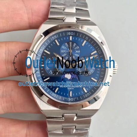 Replica Vacheron Constantin Overseas Ultra Thin Perpetual Calendar 4300V/120G-B102 BF Stainless Steel Blue Dial Swiss 1120 QP