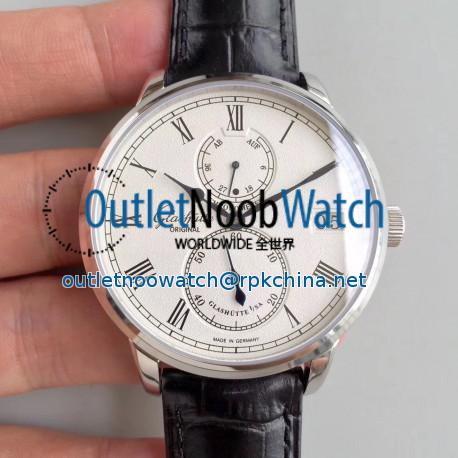 Replica Glashutte Original Senator Chronometer 1-58-01-01-04-04 N Stainless Steel Silver Dial Swiss 58-01