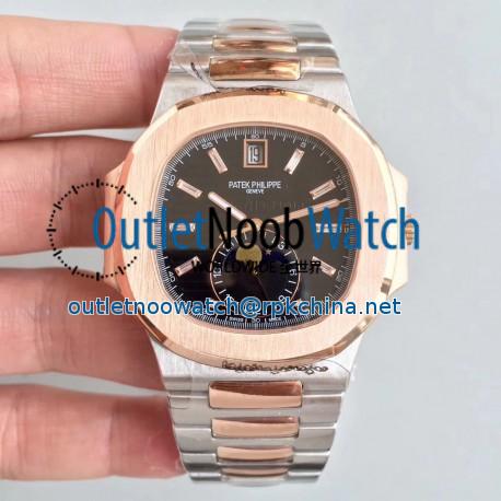 Replica Patek Philippe Nautilus 5726/1A-001 N Rose Gold & Stainless Steel Black Dial Swiss 324 S QA LU 24H/303