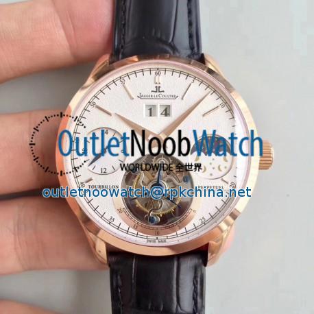 Replica Jaeger-LeCoultre Master Grande Tradition Tourbillon N Rose Gold White Dial Swiss Tourbillon