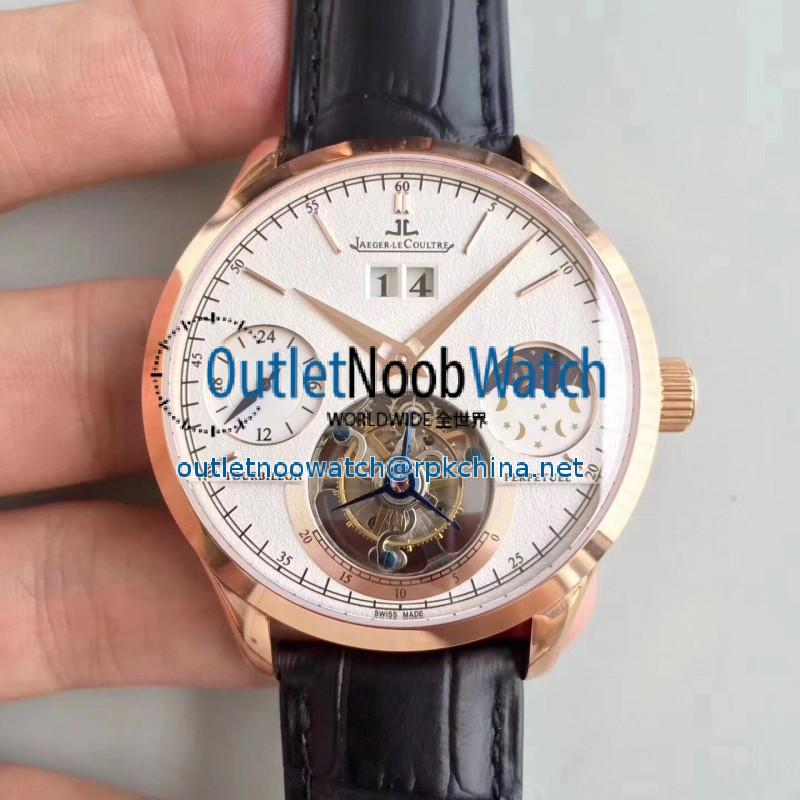 Replica Jaeger-LeCoultre Master Grande Tradition Tourbillon N Rose Gold White Dial Swiss Tourbillon