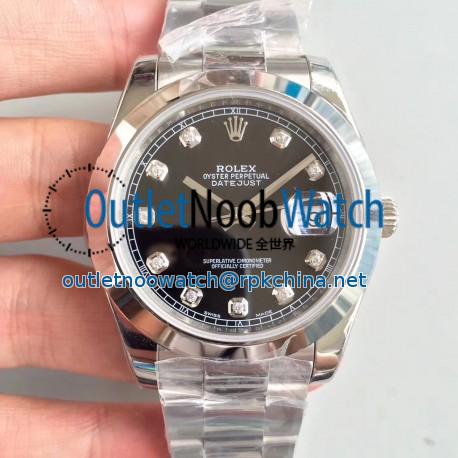 Replica Rolex Datejust II 126300 41MM N Stainless Steel Black Dial Swiss 3235