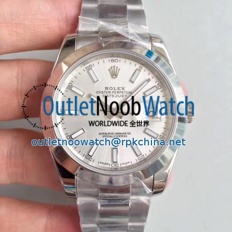 Replica Rolex Datejust II 126300 41MM N Stainless Steel Rhodium Dial Swiss 3235