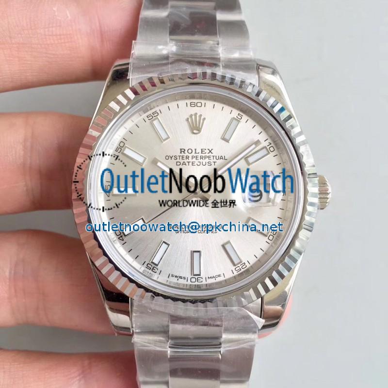 Replica Rolex Datejust II 126334 41MM N Stainless Steel Rhodium Dial Swiss 3235