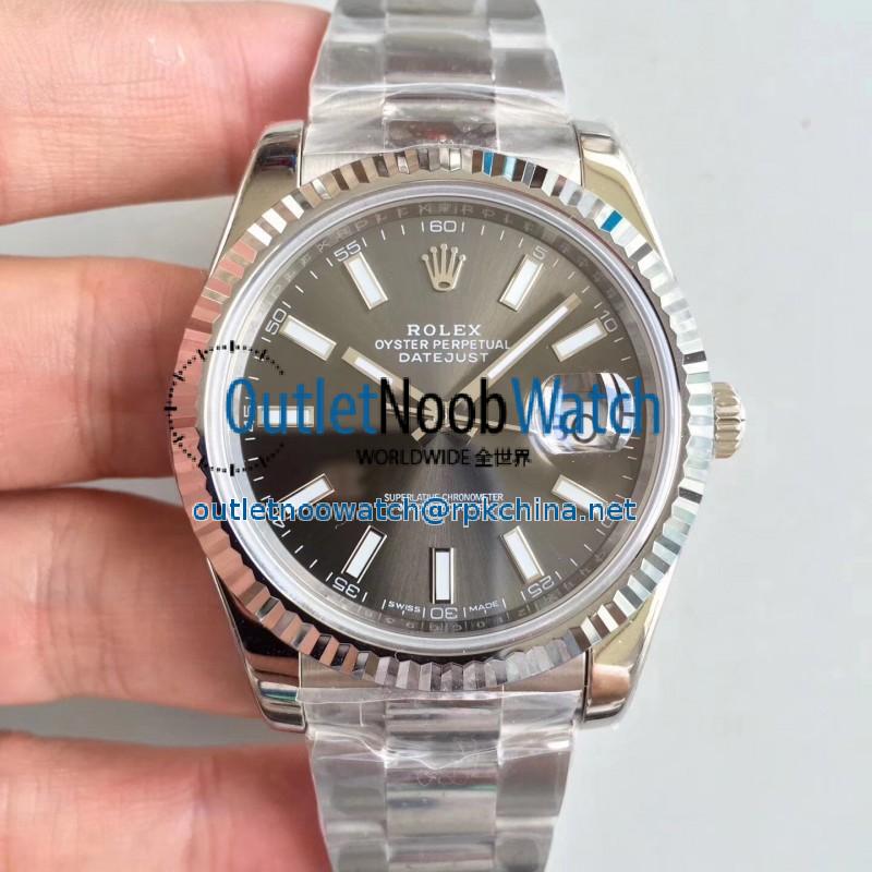 Replica Rolex Datejust II 126334 41MM N Stainless Steel Anthracite Dial Swiss 3235