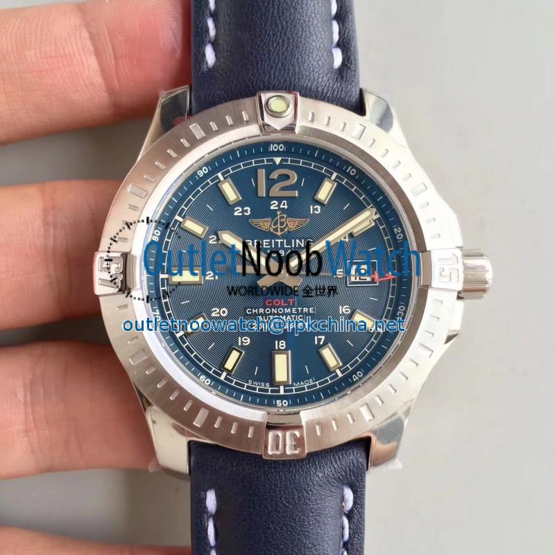 Replica Breitling Colt Automatic 44MM A7438811/C907-105X GF Stainless Steel Blue Dial Swiss 2824-2