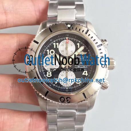 Replica Breitling Superocean Chronograph Steelfish A13341C3/BD19/162A GF Stainless Steel Black Dial Swiss 7750