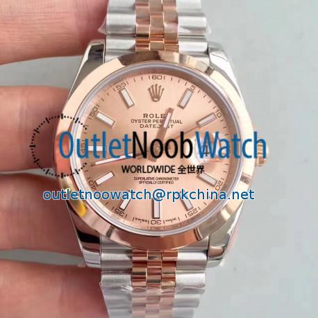 Replica Rolex Datejust II 116333 41MM N Stainless Steel & Rose Gold Rose Gold Dial Swiss 3235