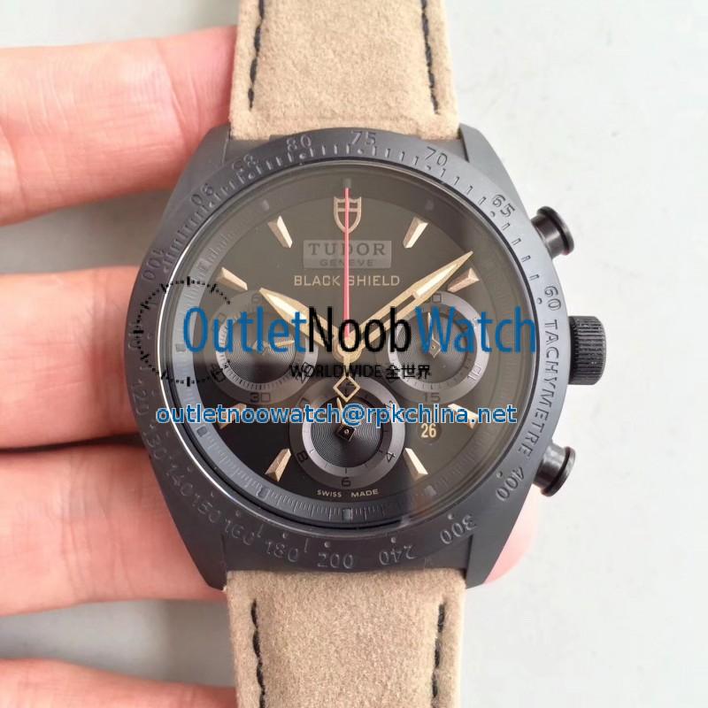 Replica Tudor Fastrider Black Shield 42000CN ZF PVD Black Dial Swiss 7753