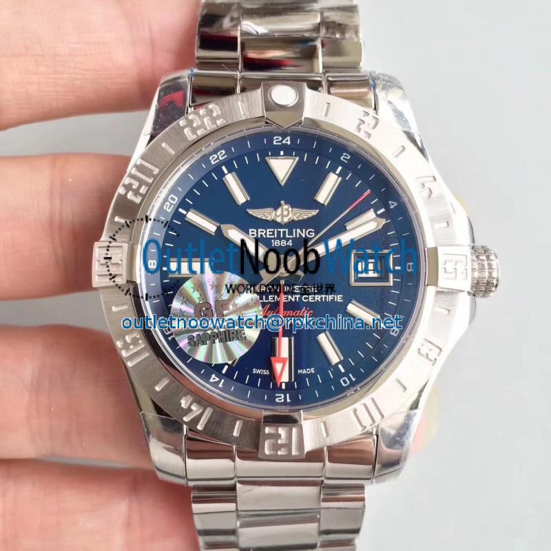 Replica Breitling Avenger II GMT A3239011-C872SS GF Stainless Steel Blue Dial Swiss 2836-2