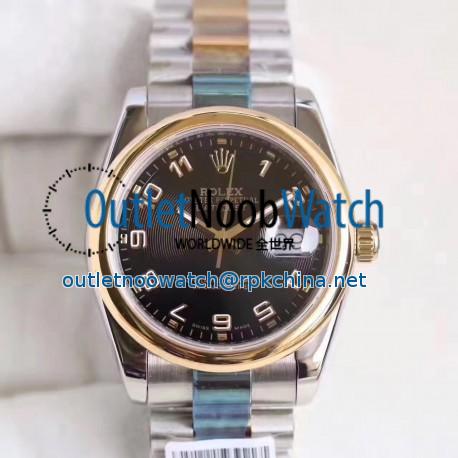 Replica Rolex Datejust 36 116203 36MM N Stainless Steel & Yellow Gold Black Dial Swiss 2836-2