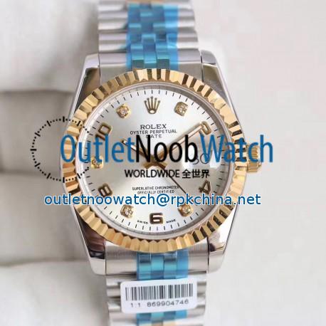 Replica Rolex Datejust 36 116233 36MM N Stainless Steel & Yellow Gold Rhodium Dial Swiss 2836-2