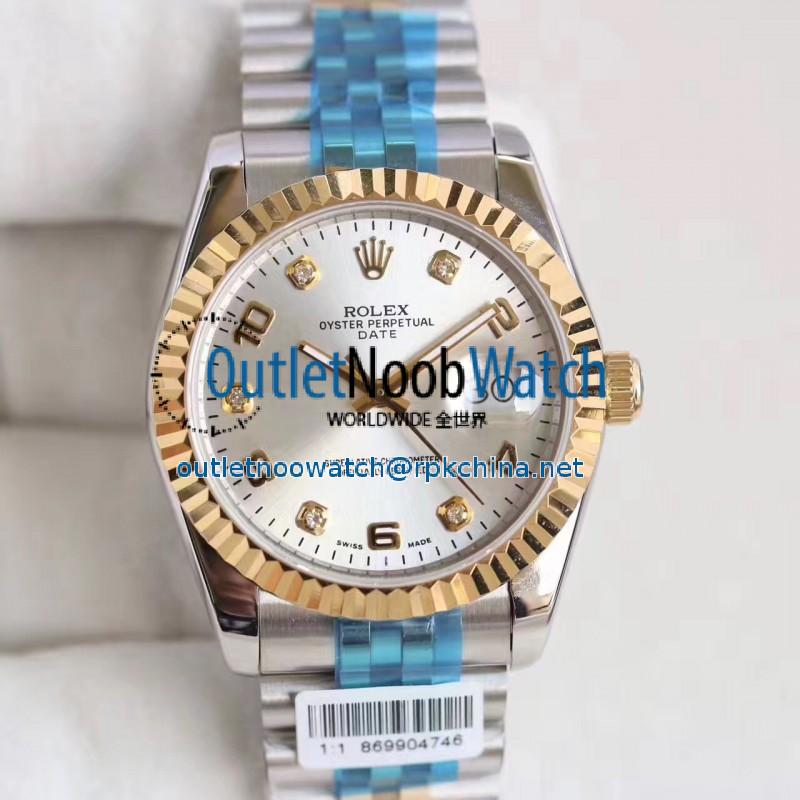 Replica Rolex Datejust 36 116233 36MM N Stainless Steel & Yellow Gold Rhodium Dial Swiss 2836-2