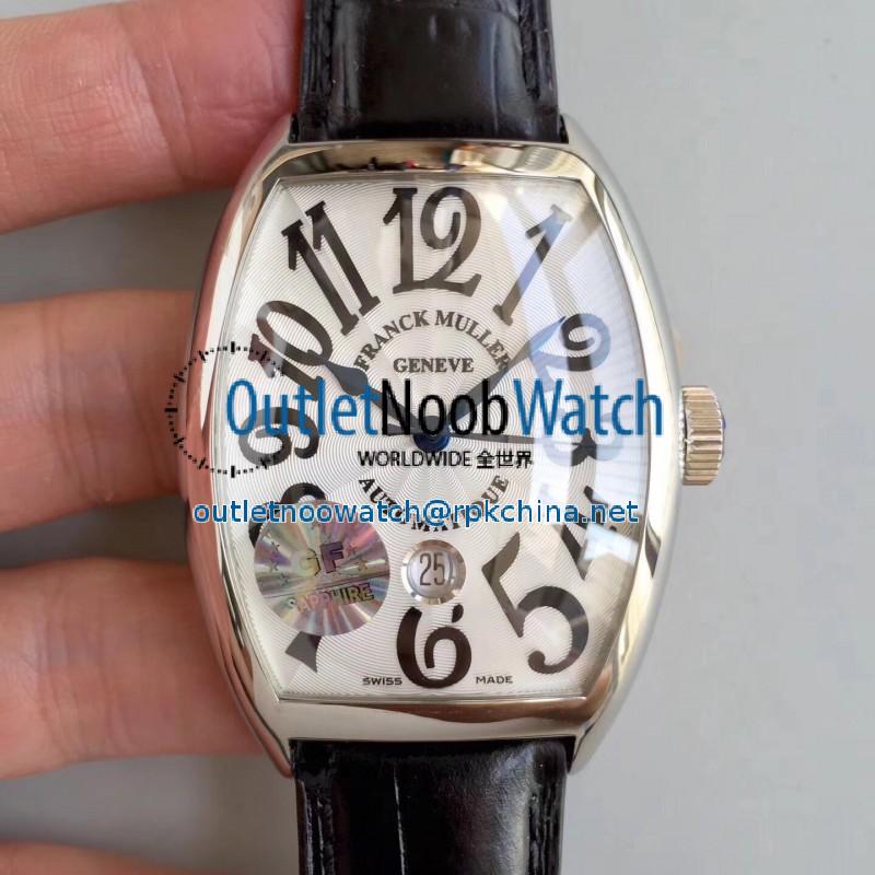 Replica Franck Muller Casablanca Automatique 8880 B SC DT GF Stainless Steel White Dial Swiss 2824-2