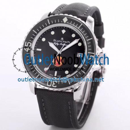 Replica Blancpain Fifty Fathoms Tribute Limited Edition 5015B-1130-52 ZF Stainless Steel Black Dial Swiss 2836-2