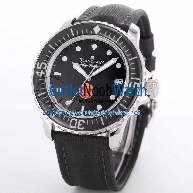 Replica Blancpain Fifty Fathoms Tribute Limited Edition 5015B-1130-52 ZF Stainless Steel Black Dial Swiss 2836-2