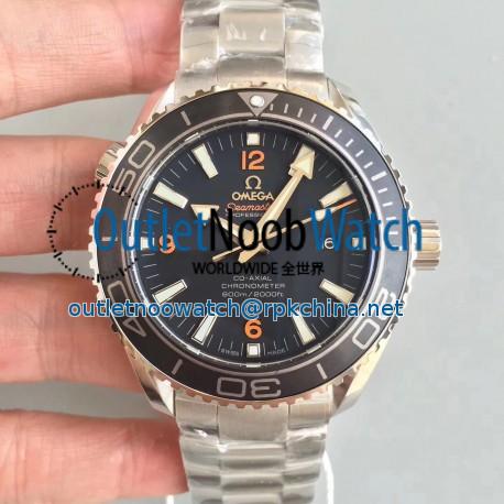 Replica Omega Seamaster Planet Ocean 600M 45.5MM 232.30.46.21.01.003 OM Stainless Steel Black Dial Swiss 8500