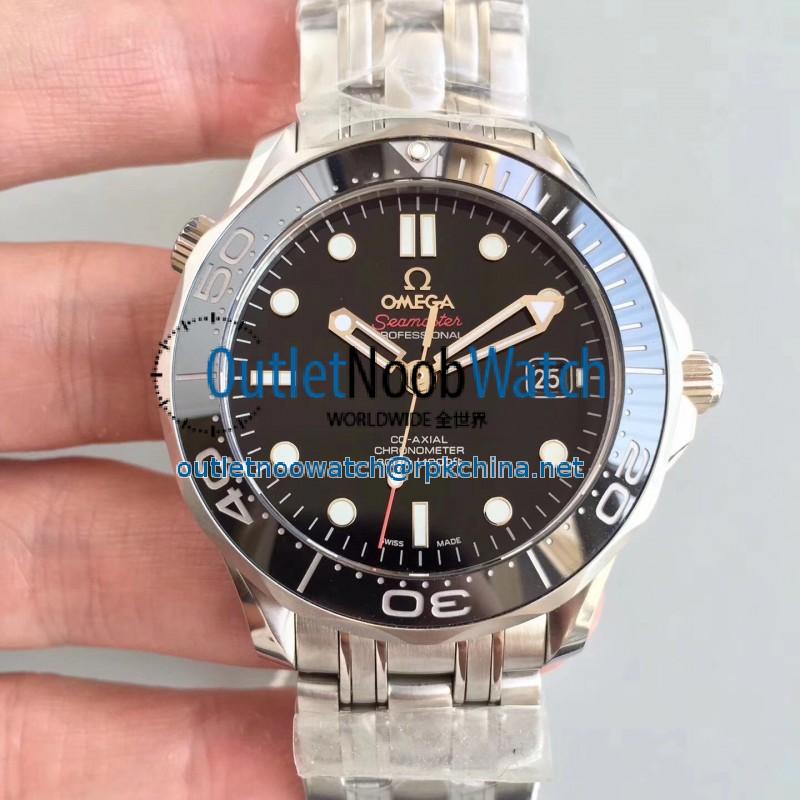 Replica Omega Seamaster Diver 300M Co-Axial 41MM 212.30.41.20.01.003 JH Stainless Steel Black Dial Swiss 2824-2